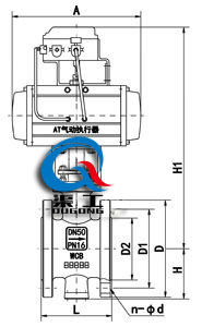 氣動V型調(diào)節(jié)球閥 (法蘭式)